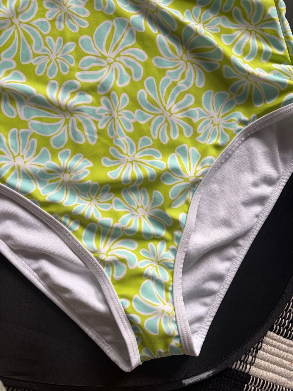 Ninety nine Lime Green Floral One-Piece Swimsuit